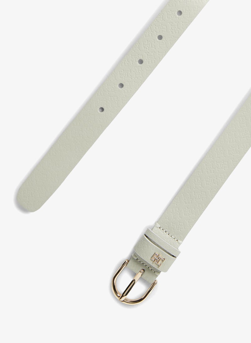 TOMMY HILFIGER Essential TH Monogram Plaque Leather Belt - Image 3